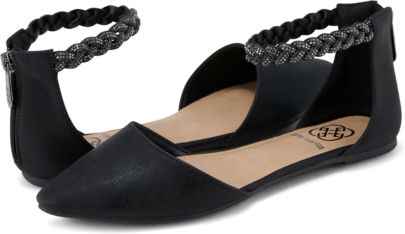 Amazon.com | Daisy Fuentes Women's Ankle-Strap D'Orsay Flats