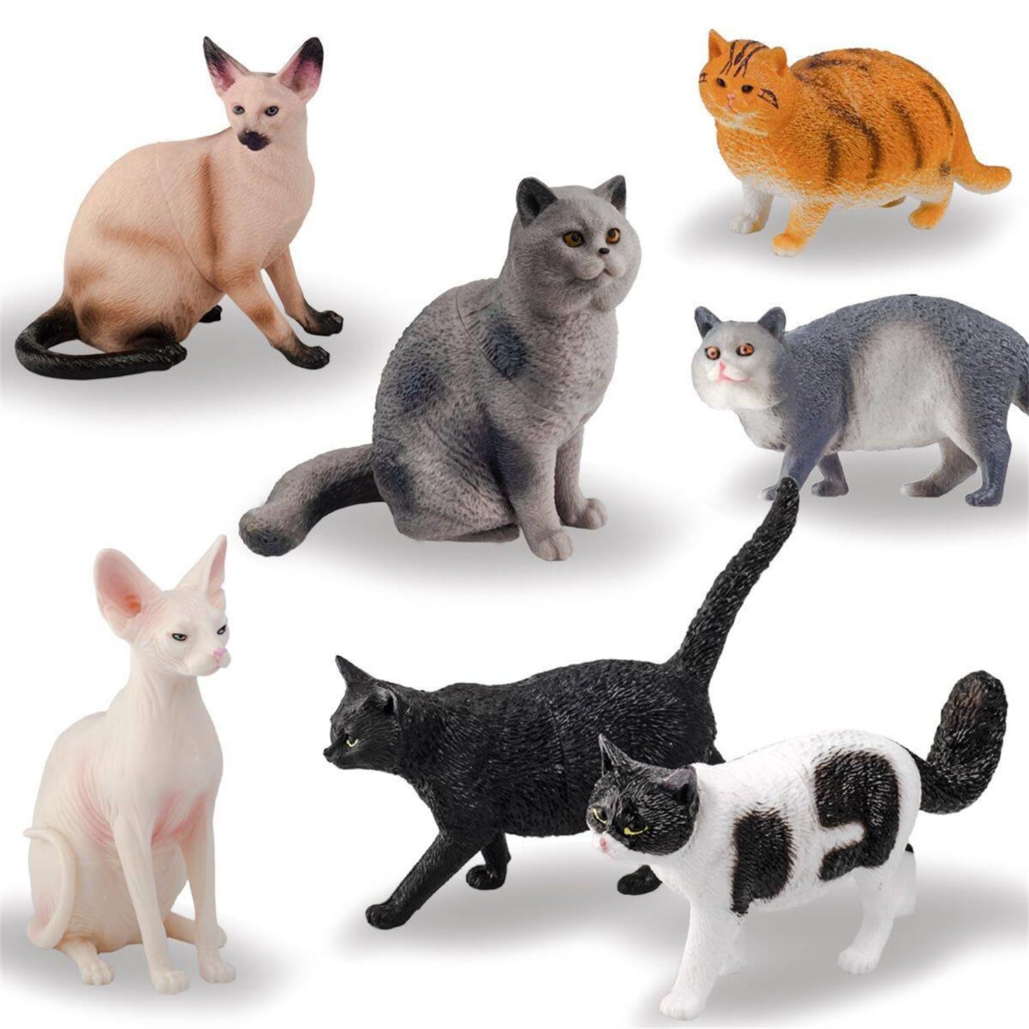 Figurines de chat réalistes pour s'amuser et décorer - 6