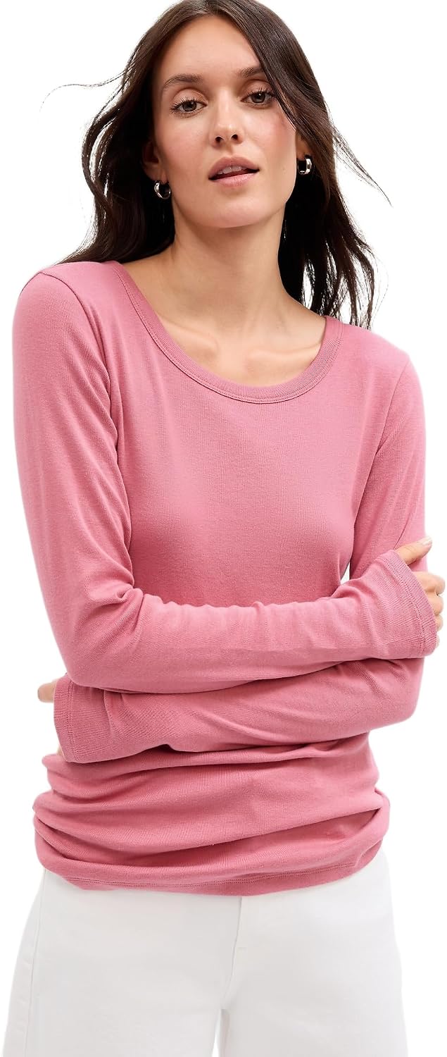 Gap Womens Favorite Long Sleeve Crew Neck Tee T-Shirt