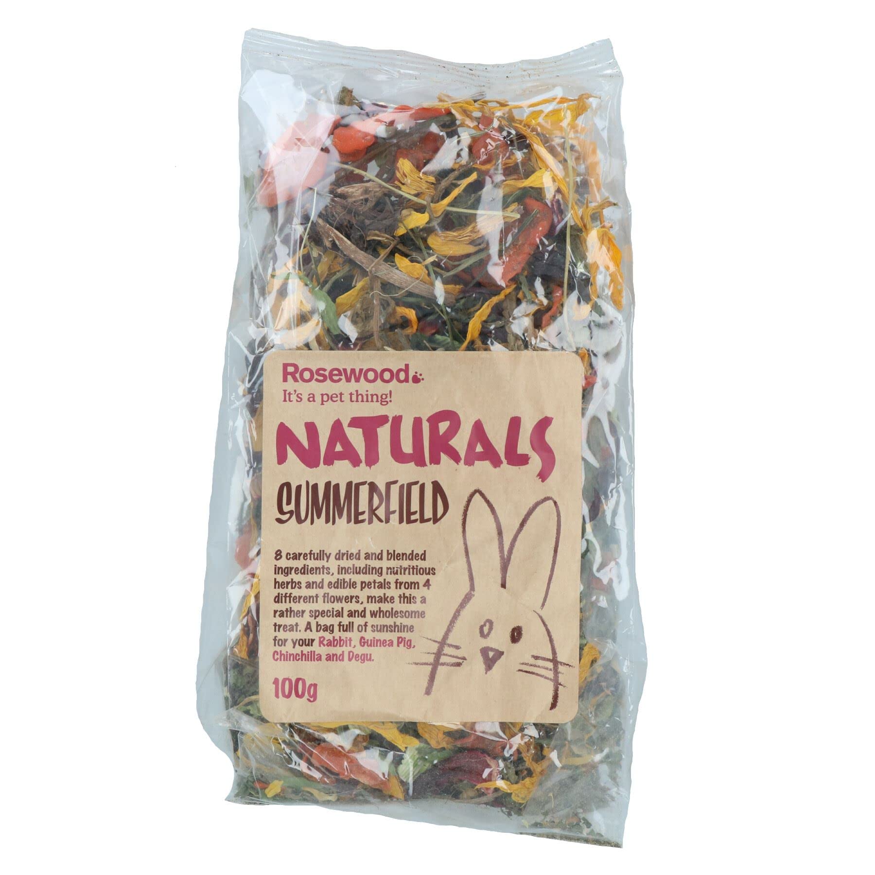 AB Tools Summerfield, 6 dolcetti naturali per piccoli animali domestici, coniglio, guinea, 100 g