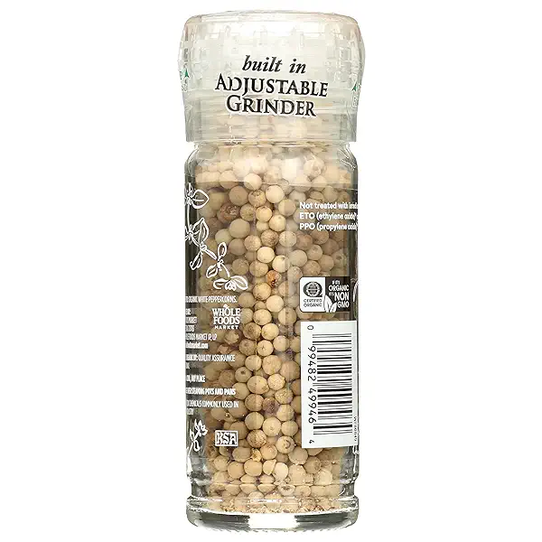 Peppercorns White Grinder, 2.08 Ounce 2