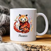 Vista 38 de Taza de café personalizada con diseño de mariposa de arte de origami, regalo para cumpleaños de amigo, compañero de trabajo, taza de cerámica blanca