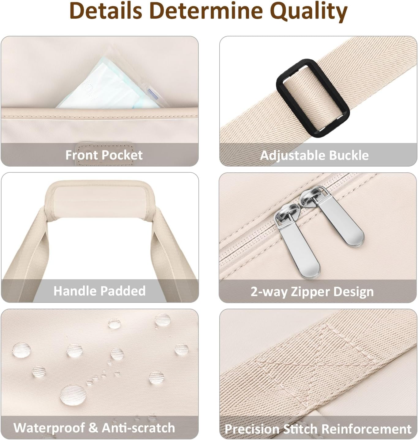 Expandable Travel Duffle Bags Weekender Overnight Bags for Women Men Hospital Bag for Women Labor Delivery with Toiletry Bag Waterproof - Image 4