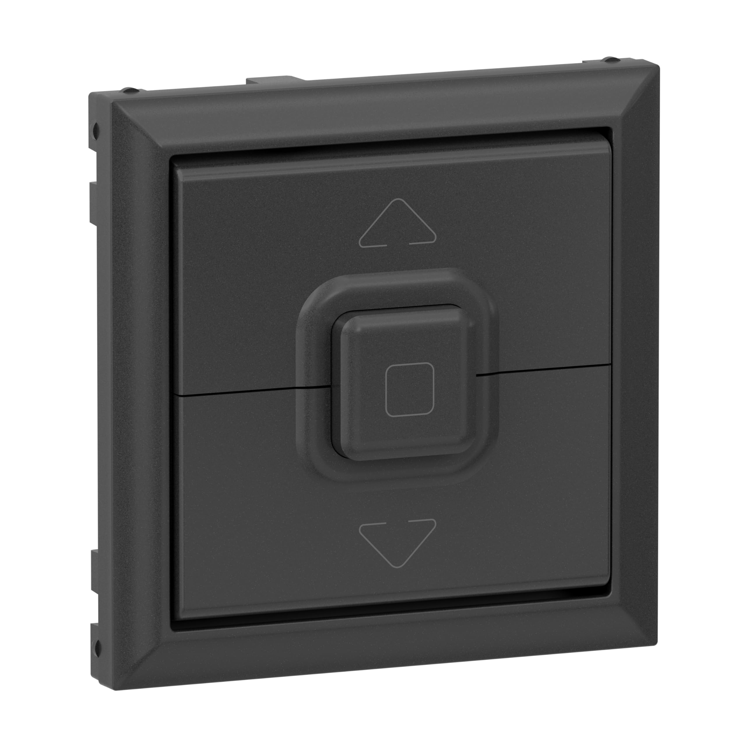 LEGRAND, Seano 765429 Rocker Switch for Roller Shutter/Blind Switch and Button with 3 Button Operation, Switch Cover, Rocker Plate, Colour: Anthracite Lacquered