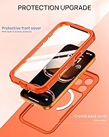 Vista 5 de Lanhiem Funda magnética para iPhone 17 Pro Max, IP68 impermeable, a prueba de polvo, compatible con Magsafe, protector de pantalla integrado, cuerpo