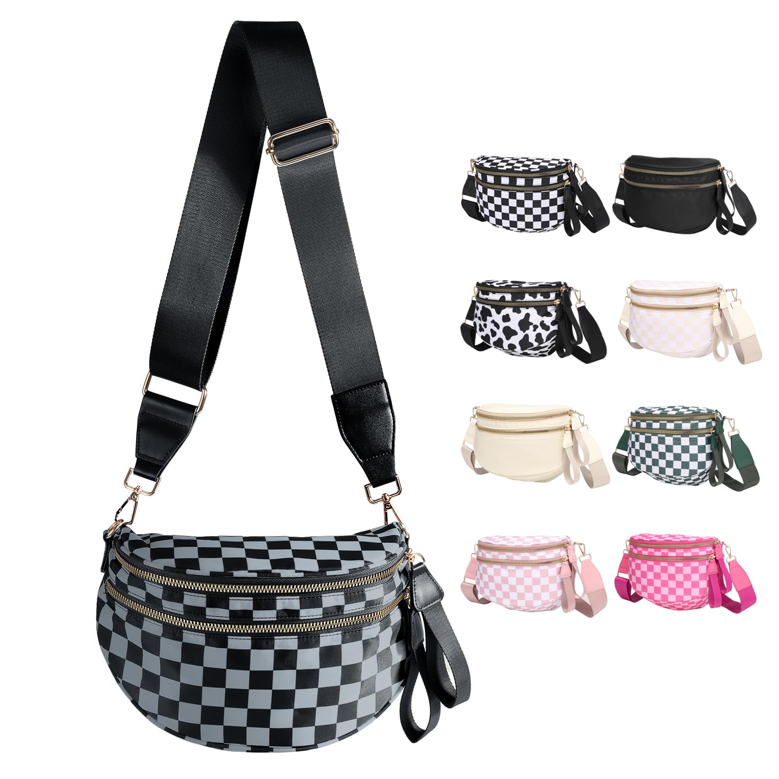 Crossbody Bags Bum Bag for Women Sling Bag Purse with Adjustable Strap