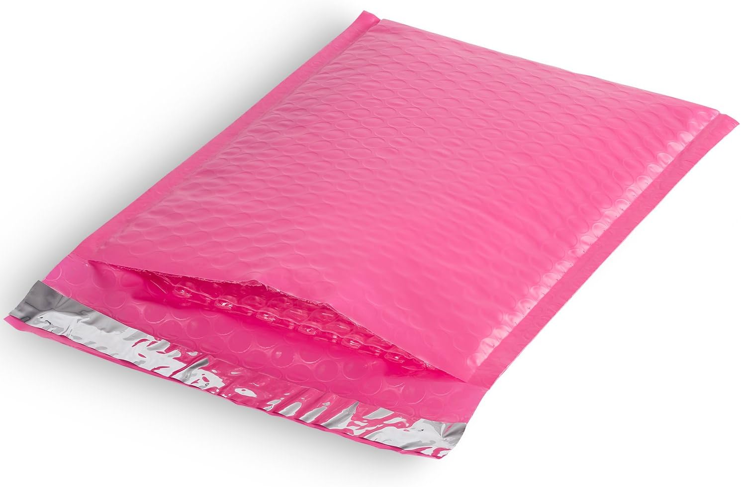 Fosmon #0 Colored PINK Poly Bubble Mailer 6.5 x 10, Wide 6 x 10 Padded Shipping Envelopes (100 Pack)