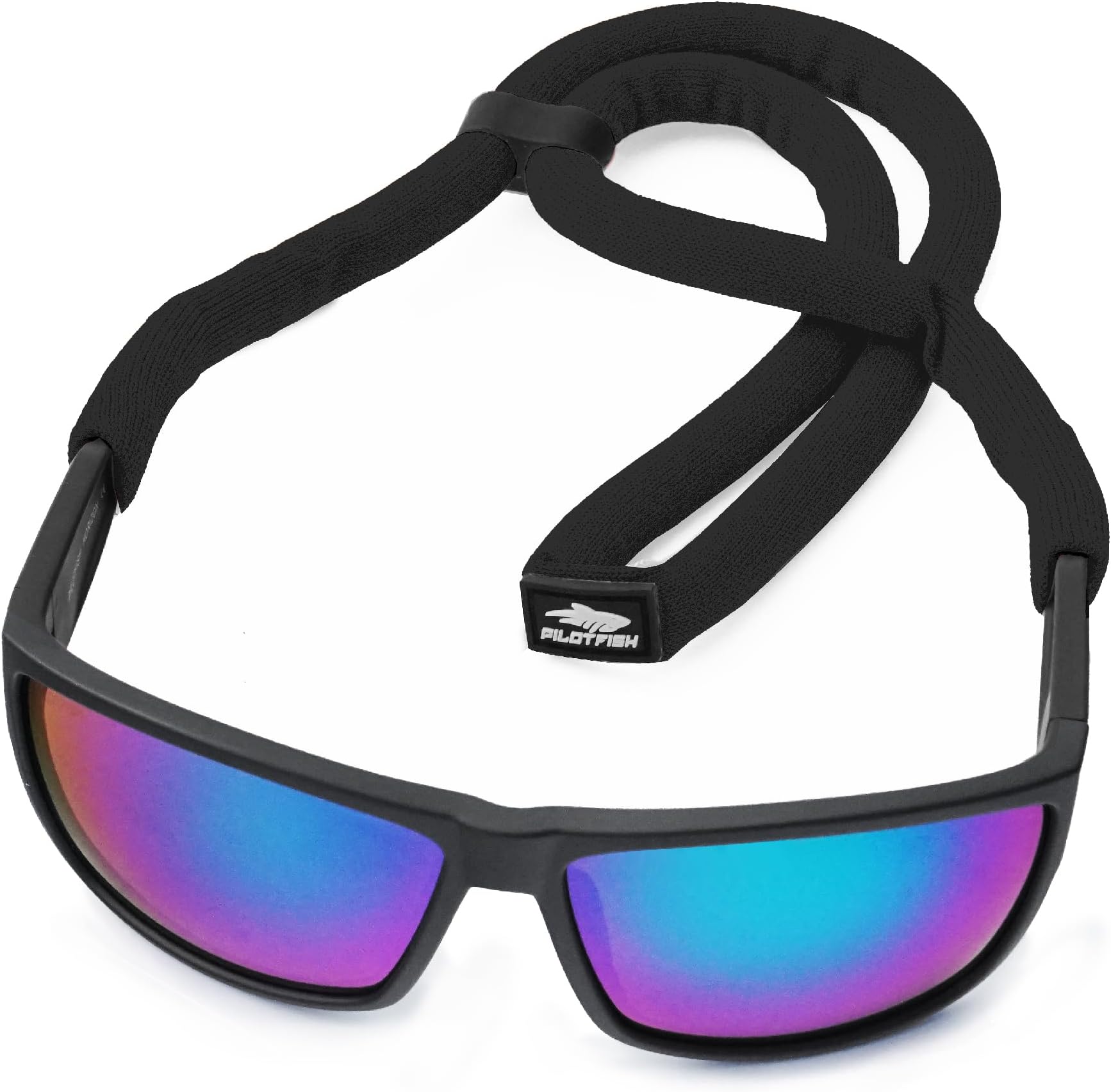 Pilotfish Floating Sunglasses Strap, Adjustable, Waterproof, High Visibility, Neoprene Holder for Men & Women