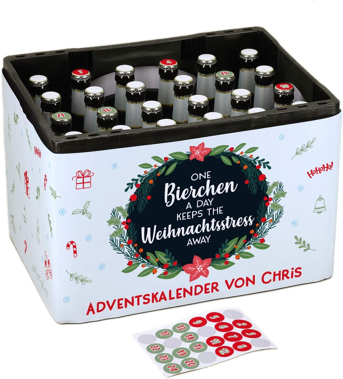 Herz & Heim® Ultimate Men's Advent Calendar DIY Banderole for Beer
