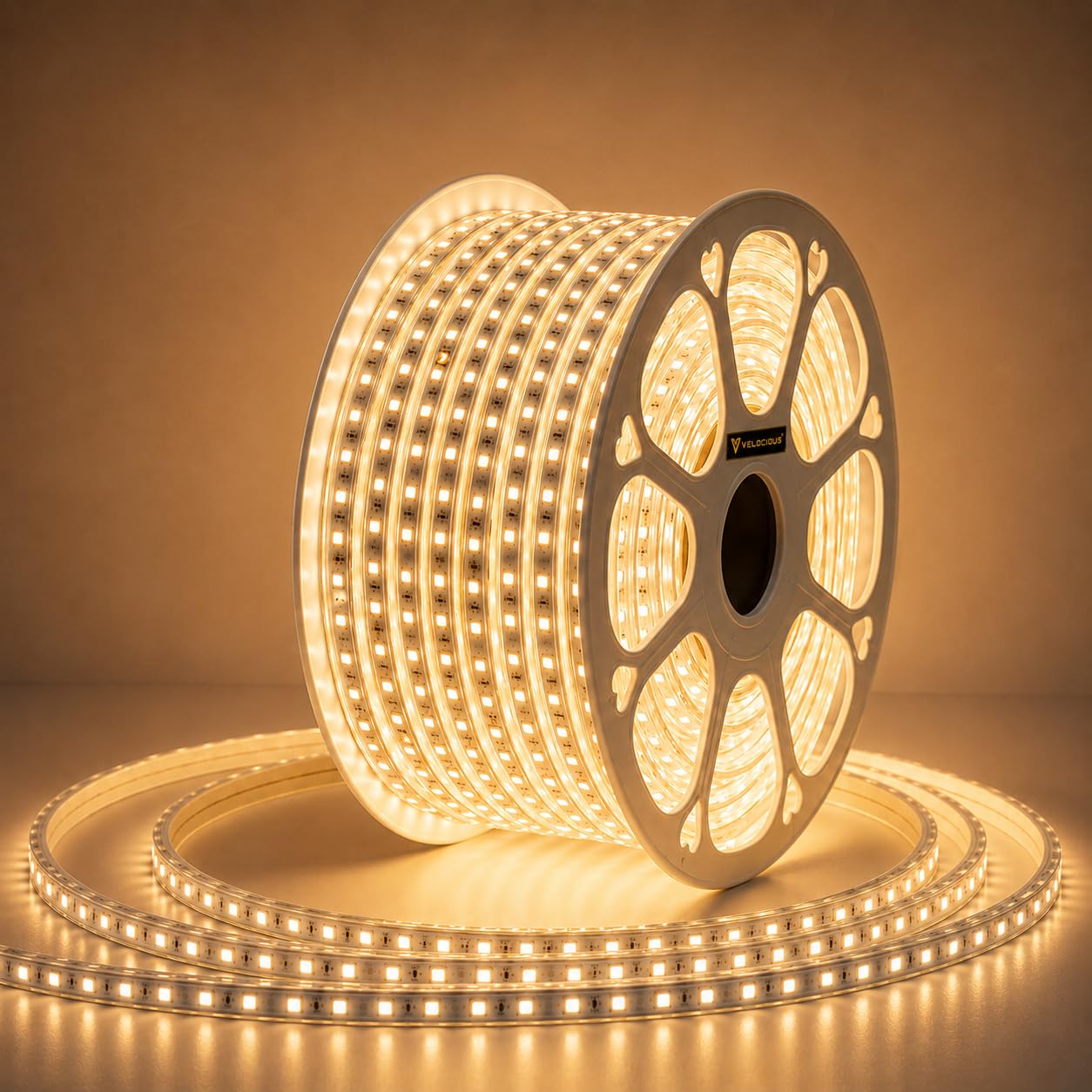 Waterproof LED Strip Light, Flexible SMD Decorative Rope Light, Cuttable LED Lighting Strip for Home, Bedroom, Ceiling, Kitchen, Balcony, Festival & Decoration (Warm White, 5 Meter)-image-33