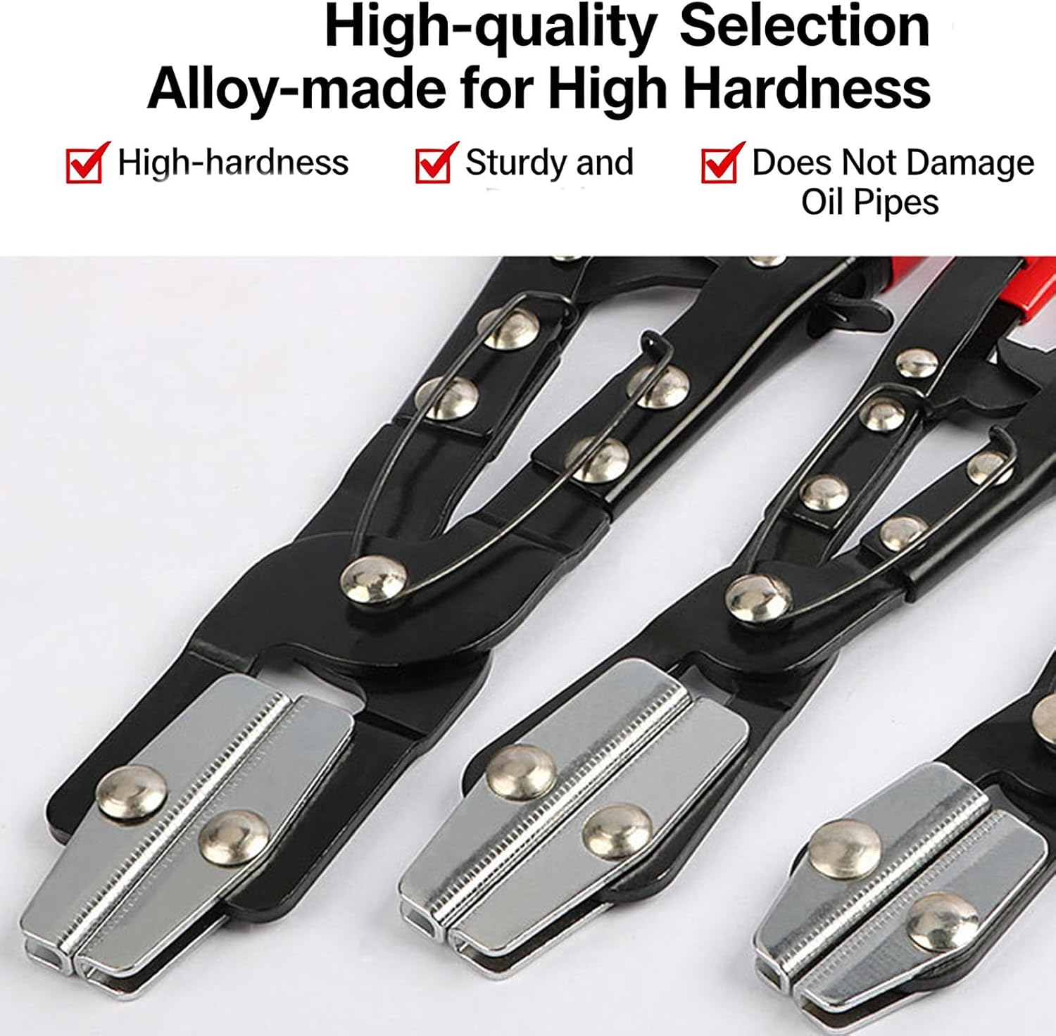 ordinarYone Pack of 3 Pinch Off Pliers Automotive Hose Clamp Pliers Set in 8/10/12Inch Size for Secure Tube Sealing Repair Tasks