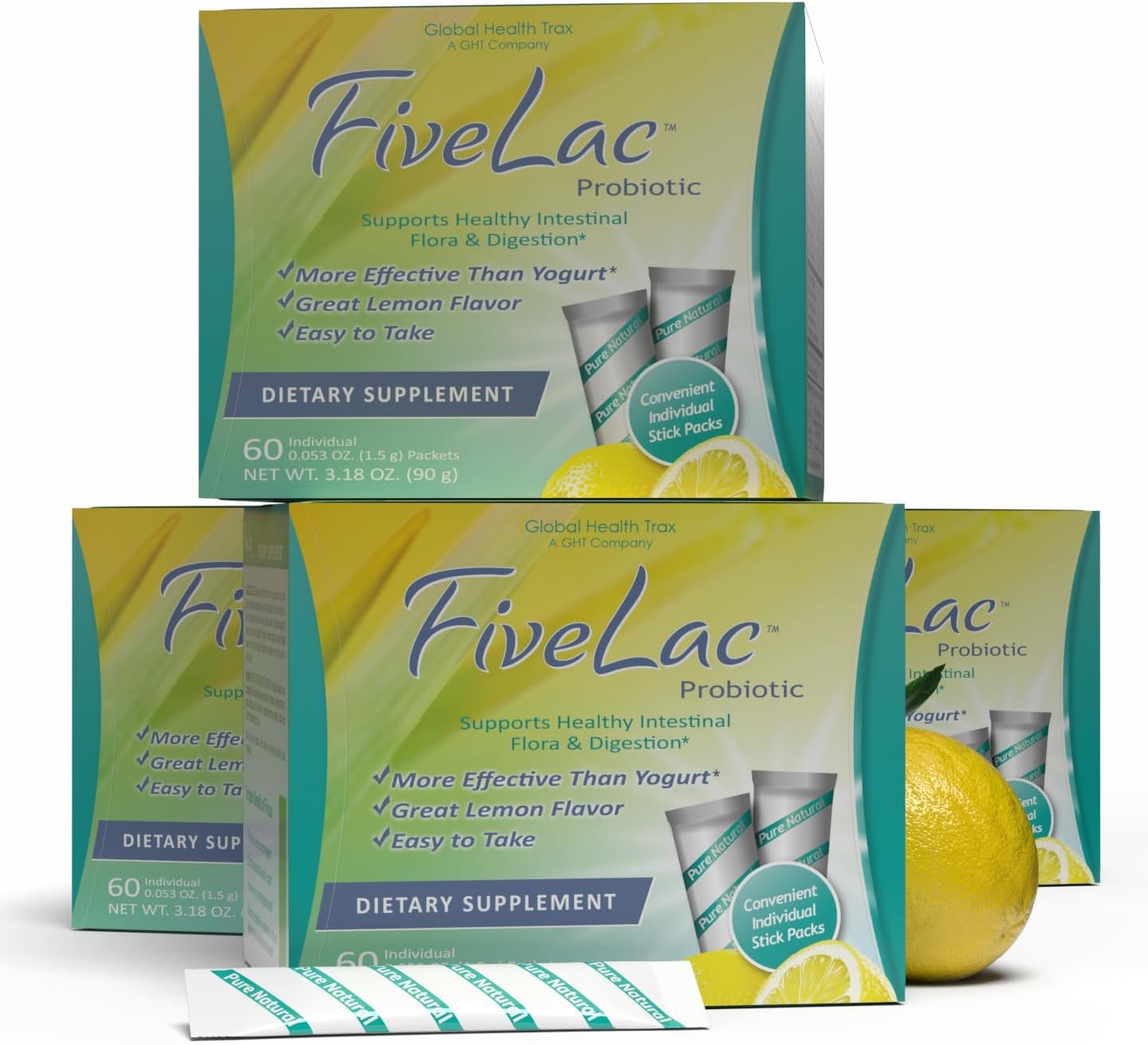 Global Health Trax FiveLac Pack of 4 for the price of Three Buy 3 Get 1 Free