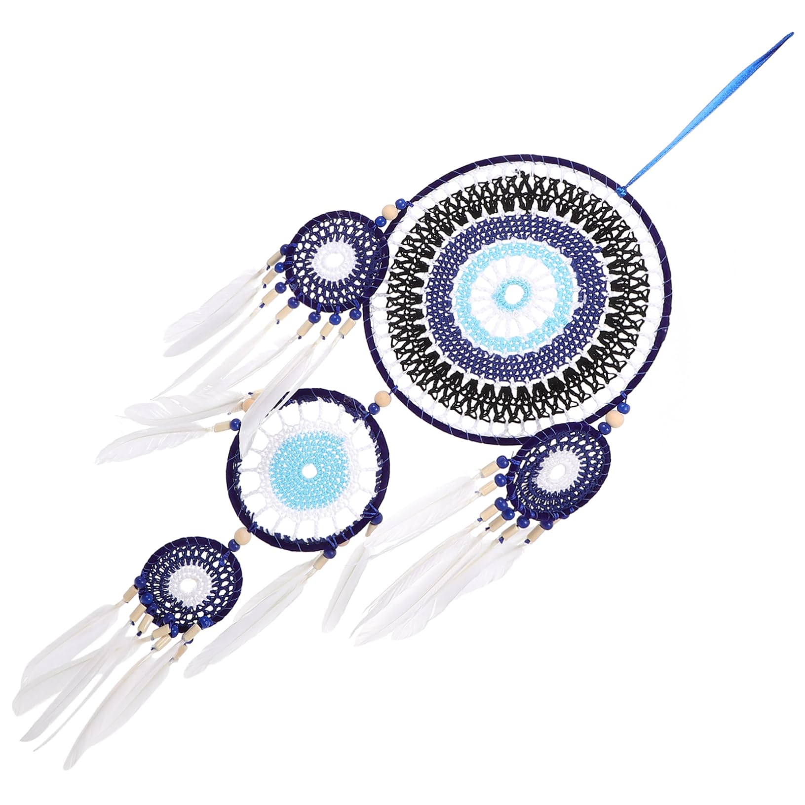 PRETYZOOM Evil Eyes Dream Catcher Pendant Wall Hanging Decor for Bedroom Living Room Lightweight Compact Design Unique Cultural Atmosphere for Friends