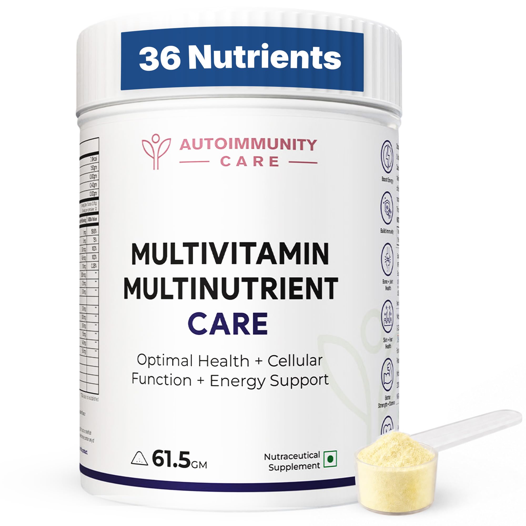 Multi-Vitamin Multi Nutrient Care - Daily Multivitamin with A, D, E, K, B-Complex, C, Micronutrients for Optimal Cellular Function, Energy Support, powder, 1 count, 30 Servings-picture-31