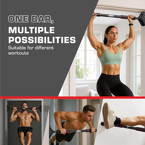 Miniatura 4 de Barra de dominadas para puerta  Barra de dominadas para marco de puerta  Barras de entrenamiento de fuerza  Barras de ejercicio portátiles