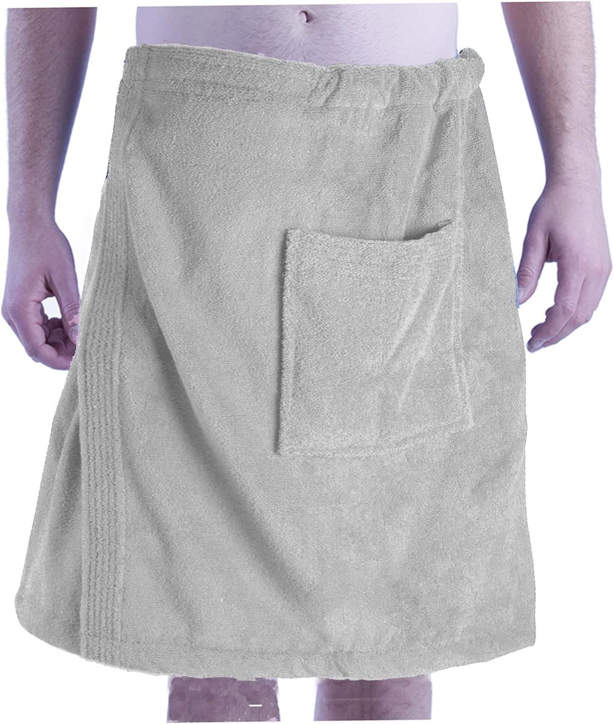 BY LORA Personalized Custom Name Shower Spa Wrap Towels for Men, One Size, Black