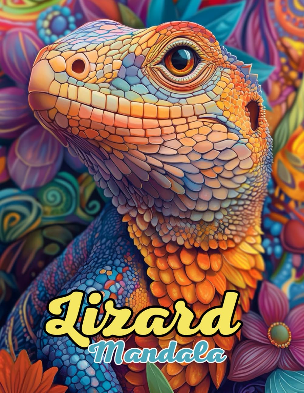 Lizard Mandala Coloring Book: Beautiful and Intricate Animal Mandalas for Relaxation and Creativity: Discover Over 60 Pages of Unique Lizard-Inspired Mandalas for Stress Relief and Mindful Coloring