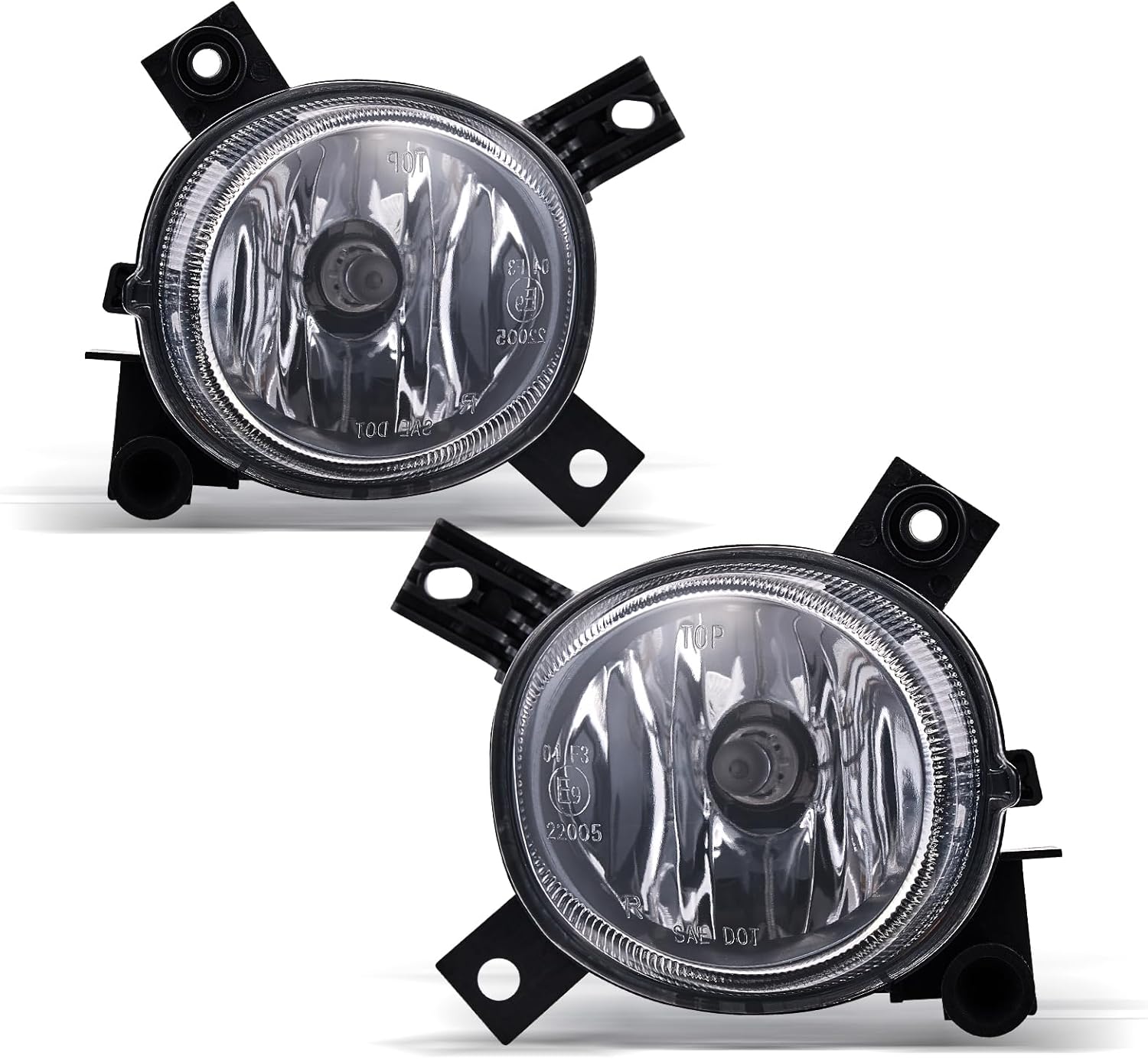Fog Lights Fit for 2008-2013 Audi A3 Quattro Base/TDI Hatchback; Sport Package A4/S4 (Quattro Cabriolet Convertible, Sedan, Avant Wagon) 2005-2008 Smoke glass