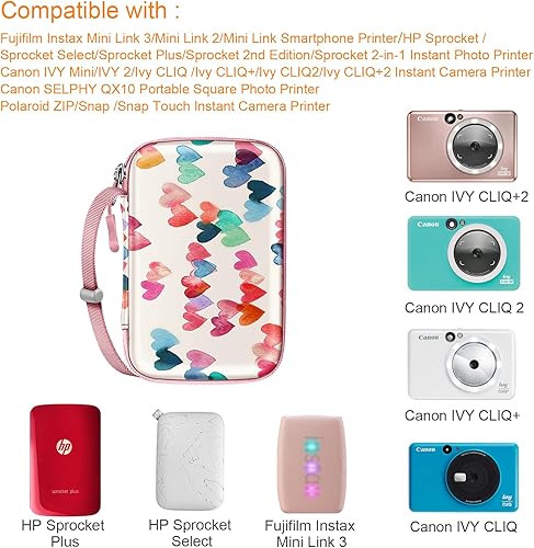 Miniatura 2 de Fintie Funda para impresora Fujifilm Instax Mini Link 3Link 2, HP Sprocket SelectPlus, Canon Ivy CLIQ 2CLIQ+2 Impresora de cámara instantánea -