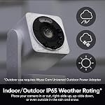 Wyze Cam Pan v4 Caméra de sécurité intelligente à domicile 360° Pan/Tilt/Zoom, utilisation intérieure/extérieure, bébé & Surveillance des animaux de compagnie, vision nocturne, compatible avec Alexa & Assistant Google, Blanc