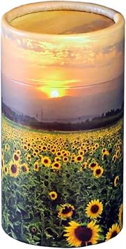 Scatter Tube Ashes Cremation Scatter Tube Adult Pet Male Female Child Sunflower