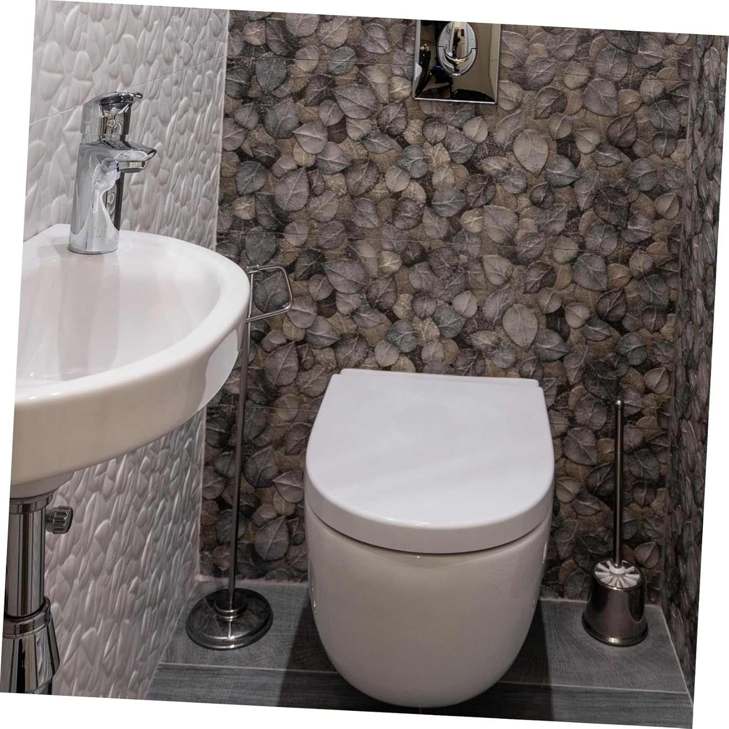 jojofuny Toilet Seat Cover Warm u Shaped Lid Decorative Pp Toilet Lid Quiet-close Bumpers Stainless Steel Hinge Durable Random Color
