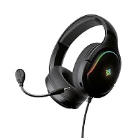 NOVA GAMING Borealis - Cuffie da gioco cablate con microfono rimovibile