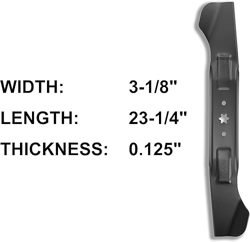 Miniatura 2 de q&p Paquete de 2 cuchillas para cortacésped MTD 942-04290 942-04244 742-04244 942-04244A 46 pulgadas cubierta