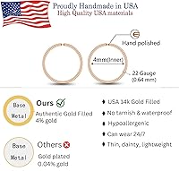 Vista 71 de Small Gold or Sterling Silver Huggie Hoop Earrings for Women Cartilage Nose Helix Tragus
