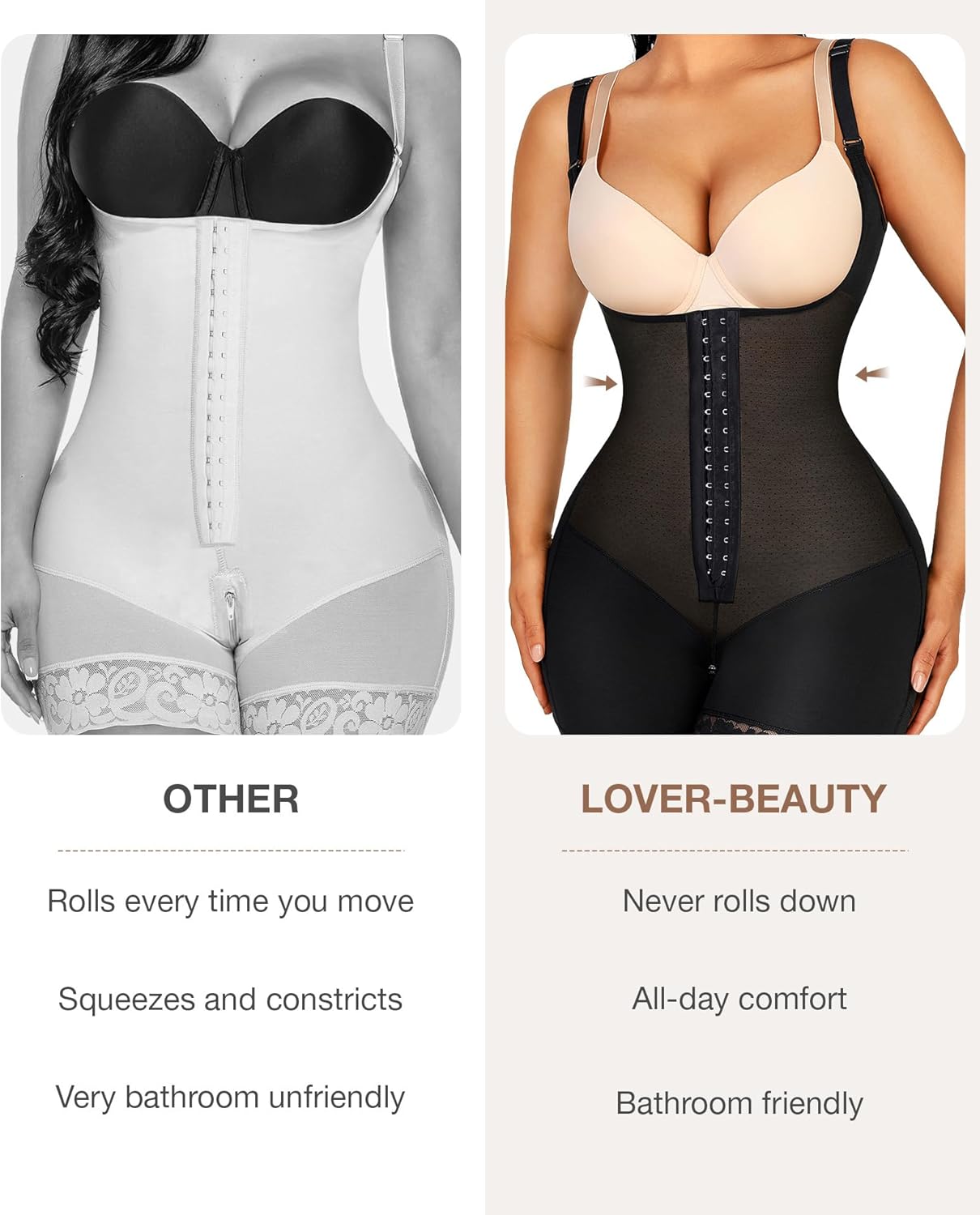 Lover-Beauty Fajas Colombianas Shapewear for Women Strapless Body Shaper Tummy Control Postpartum Faja Shorts Butt Lifter - Image 5