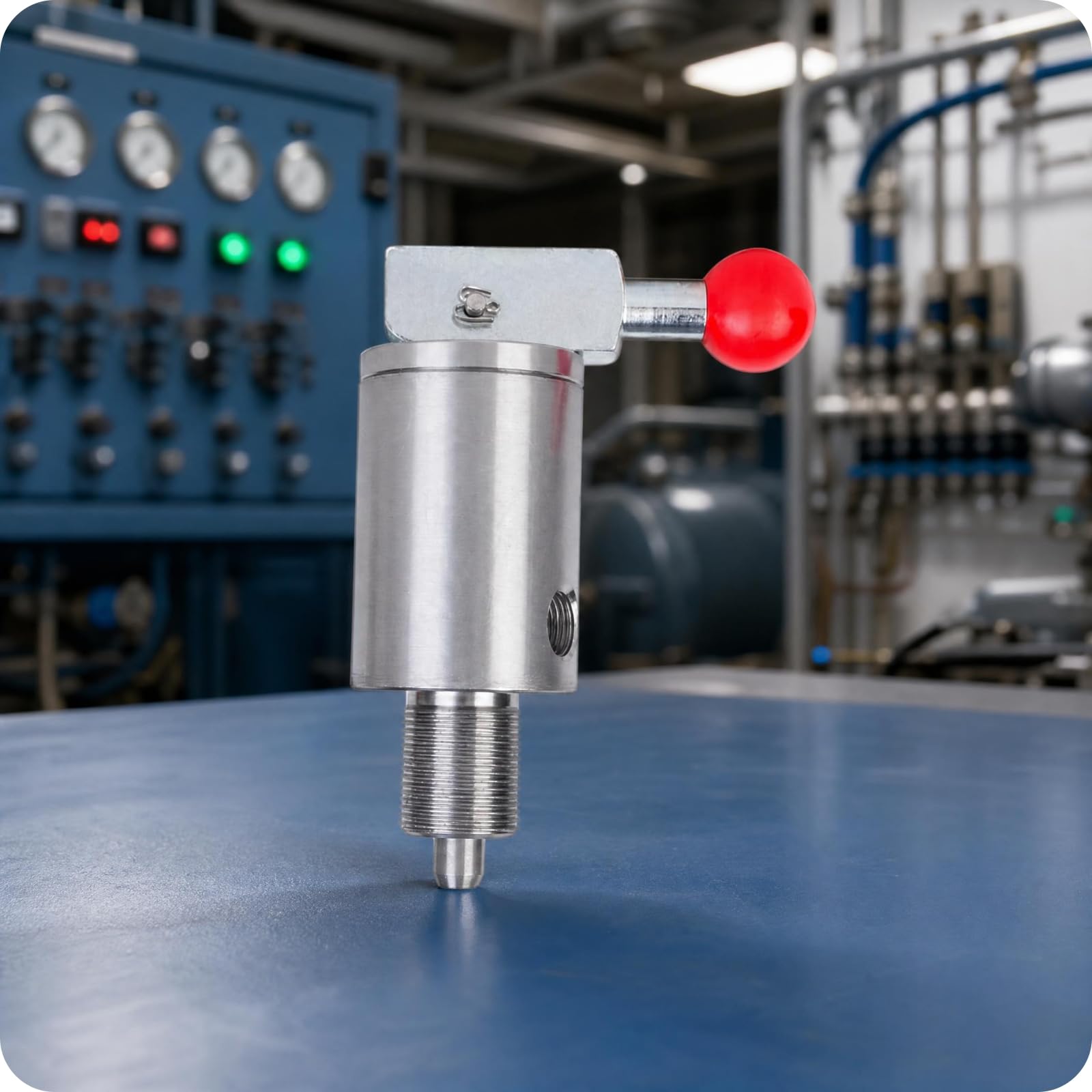 Valvola Pneumatica in Metallo Dispositivo Pneumatico Valvola Rapida Marina Facile da Installare Porta Laterale per Uso Marino, M24 1.5 Piccolo Pneumatico Per Valvole Sotto DN80