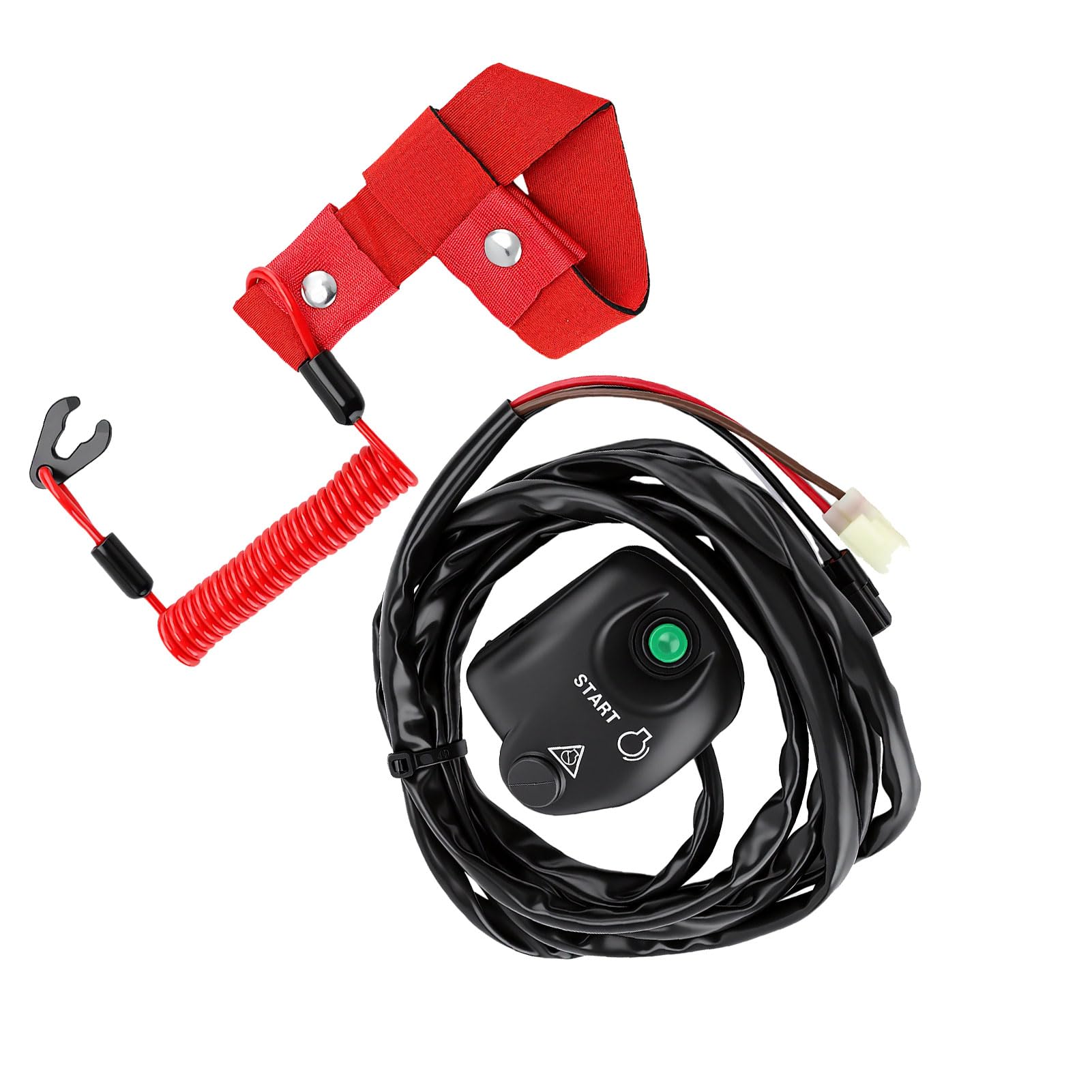 Tbest Interrupteur Moteur Arrêt Démarrage, Ensemble de Coupe Circuit EW2