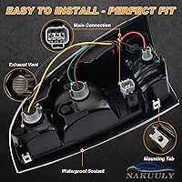 Vista 4 de Nakuuly Conjunto de luz trasera compatible con Tacoma Pickup 2005-2015 para conductor y pasajero, luces traseras LED, conjunto de señal de freno