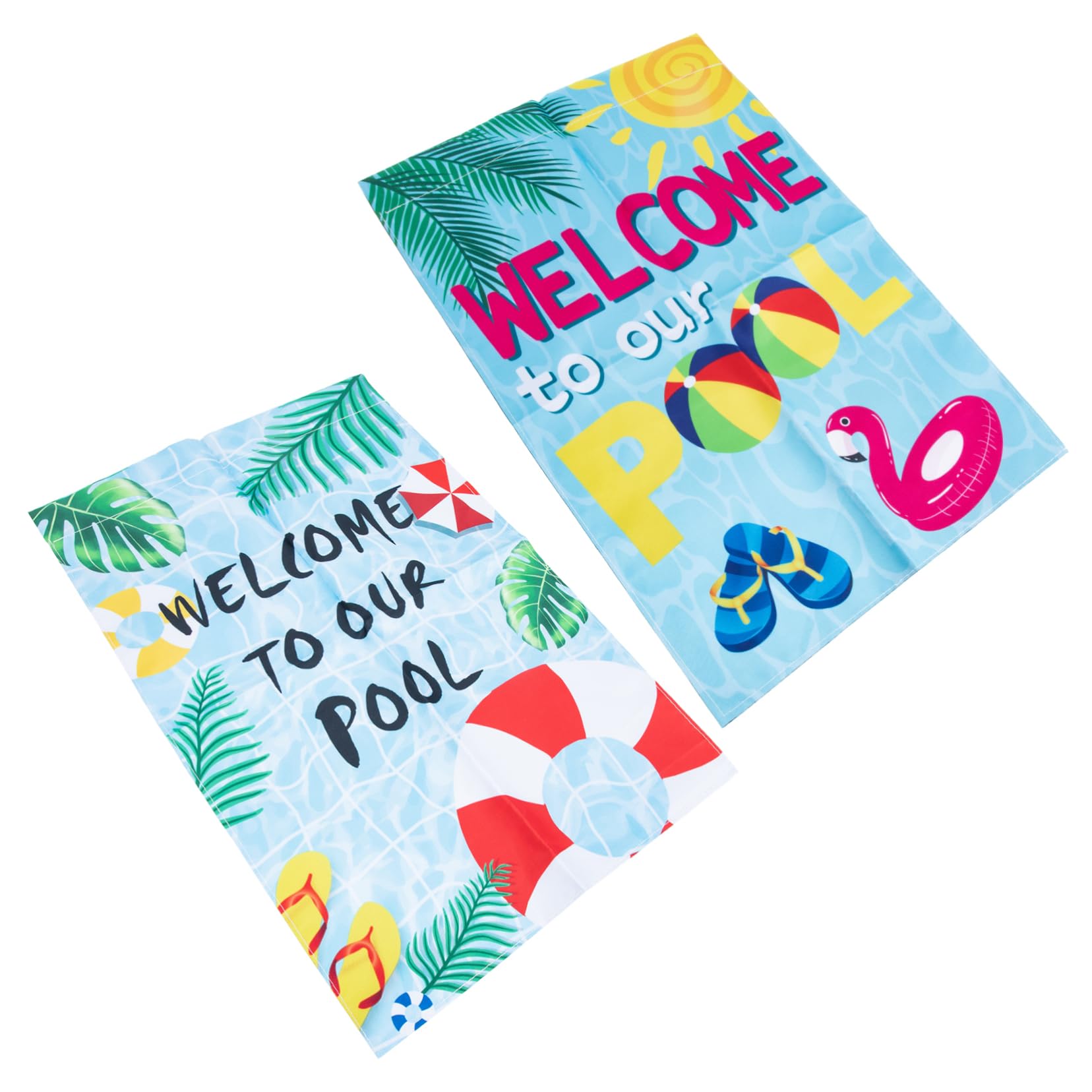 Drapeaux pour jardin et piscine décoration extérieure à motifs Milisten 3 ensembles