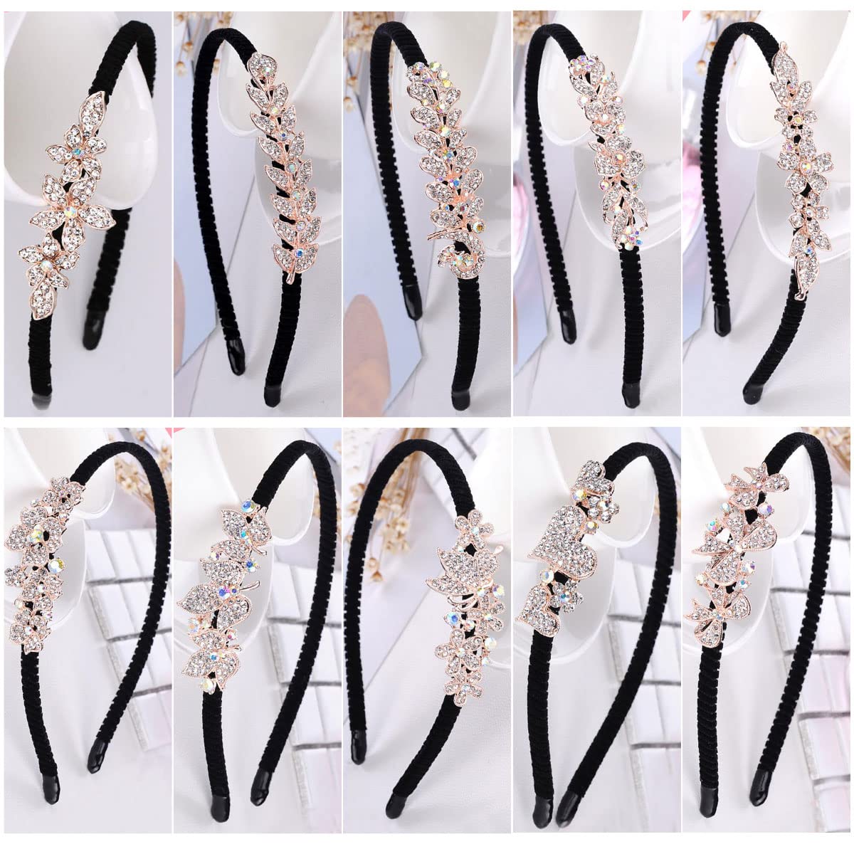 Amazon.com : Likeggoad Crystal Headband Set,6 Pack Diamond Hair