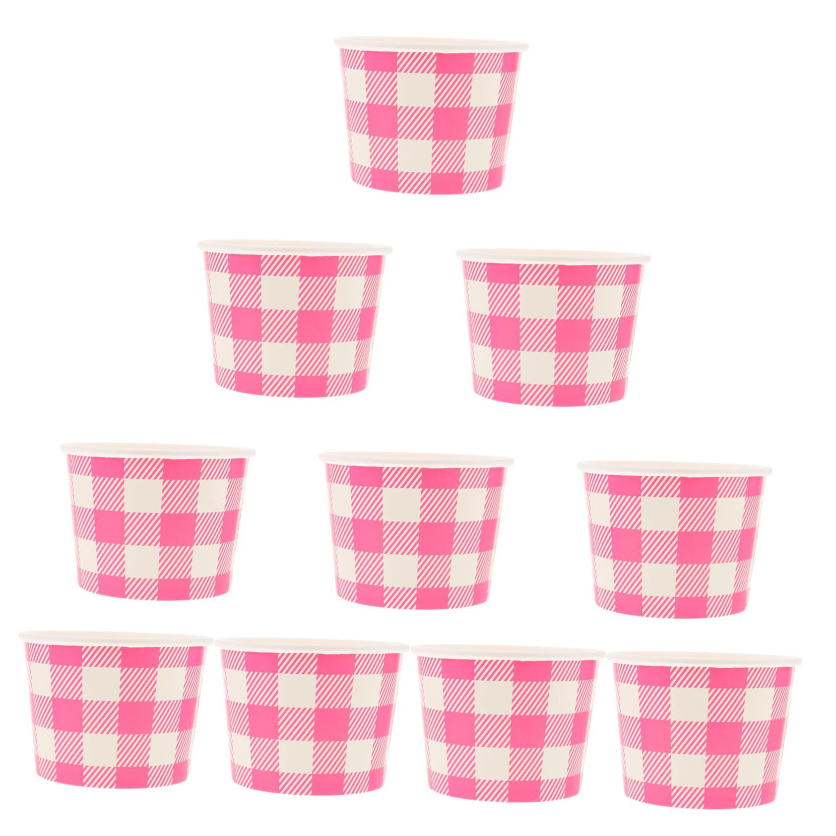 MAGICLULU 30 Pz Coppa Gelato Contenitori Per Alimenti Tazze Da Dessert Contenitori Per Yogurt Contenitore Per Dolci Tazze Di Budino Allo Yogurt Trattare Le Tazze Per Lo Yogurt Carta Rosa