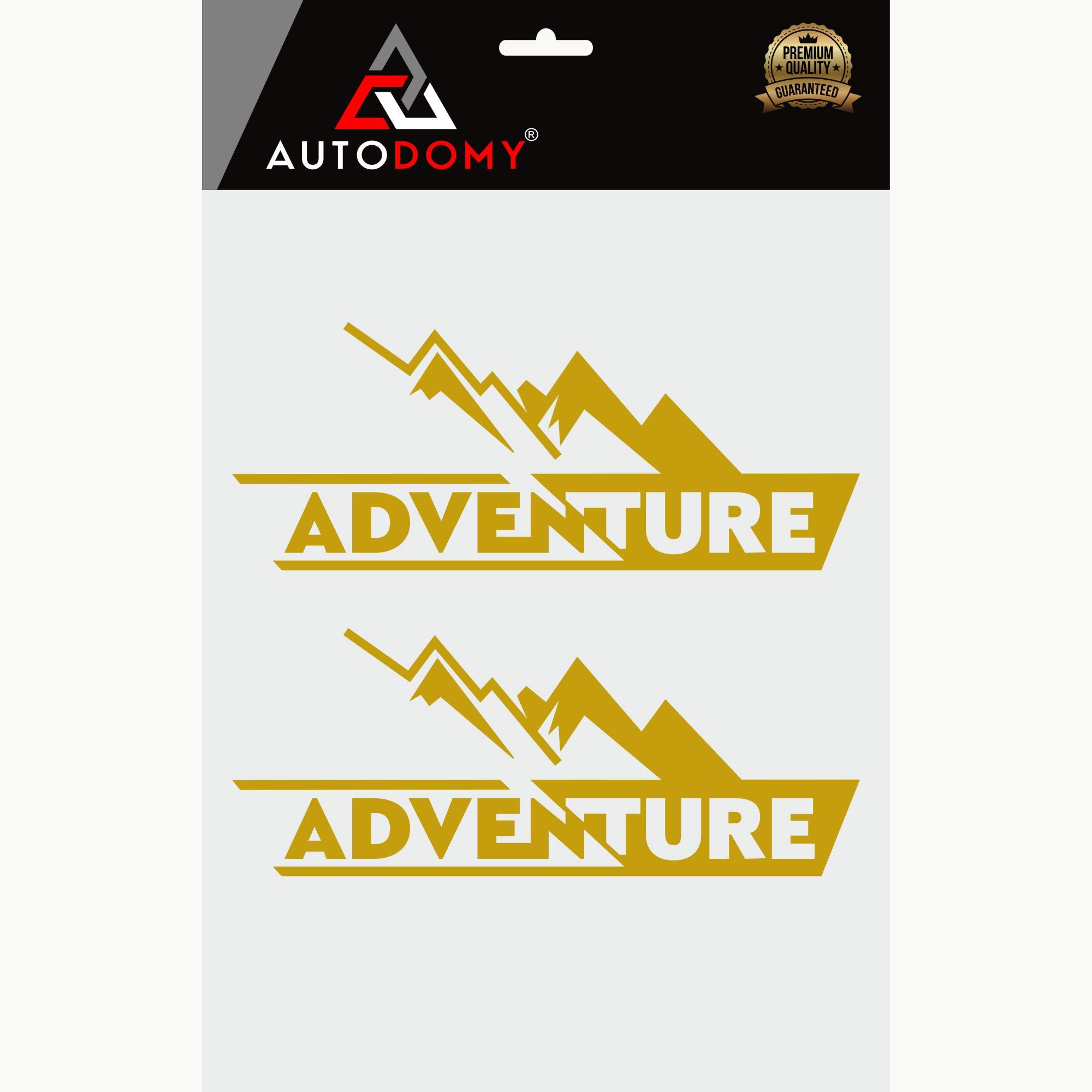 Adesivi Adventure Per Auto E Moto - Pack 2 Unità, Resistente A Pioggia E UV, Colore Oro - Foto 6