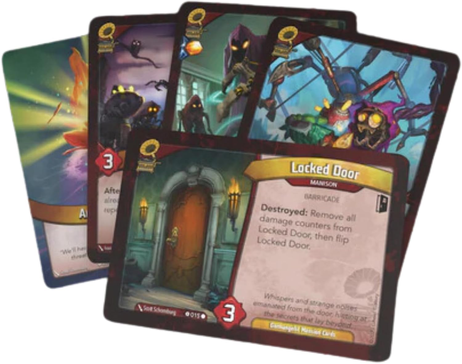 KeyForge Adventures: Fall of House Gormangeist - A Mysterious Multiplayer Scenario EXPANSION! Cooperative Card Game for Kids and Adults, Ages 10+, 1-3 Players, 30-45 Min Playtime, Made by Ghost Galaxy