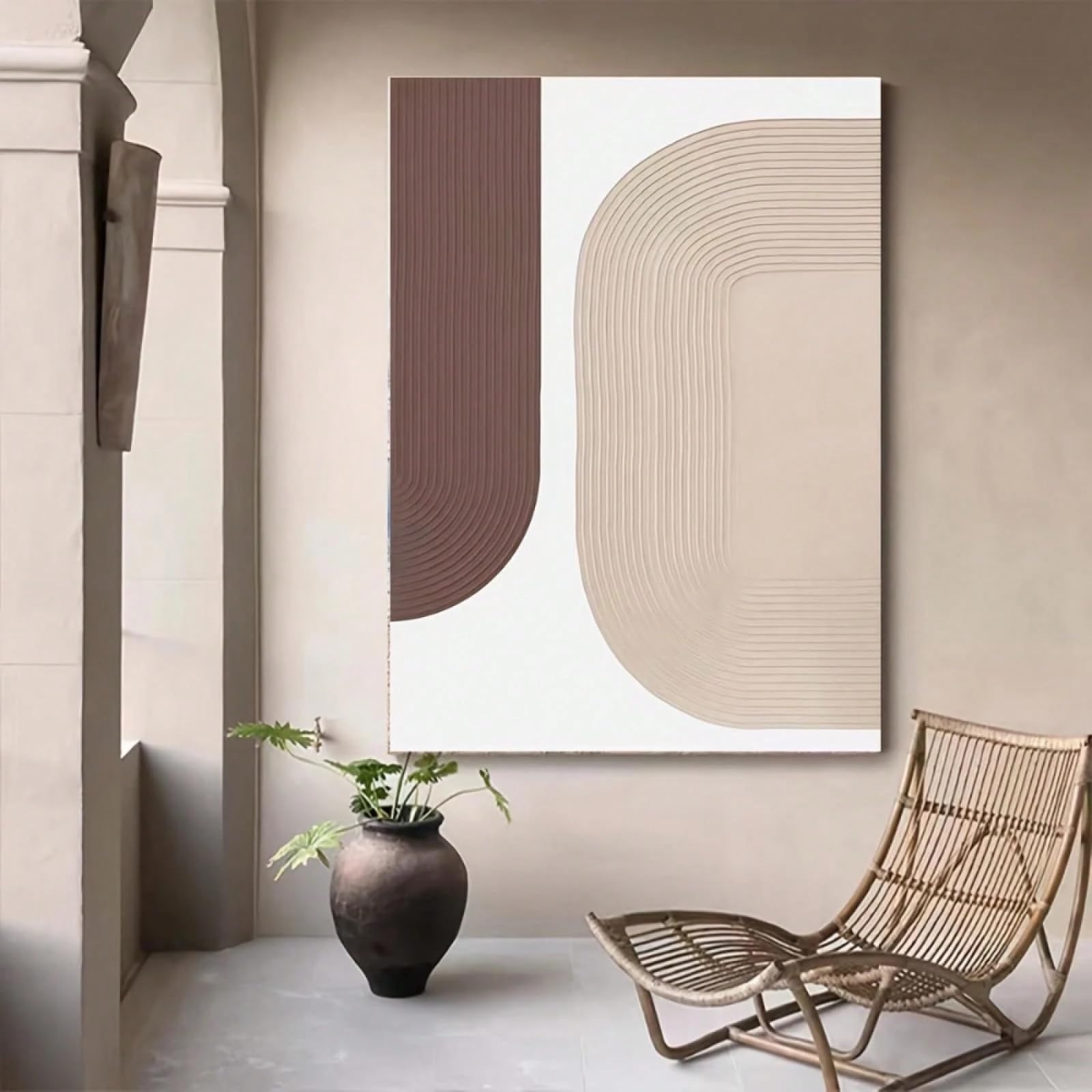 Cuadro bohemio moderno para transformar paredes vacías con arte abstracto 7
