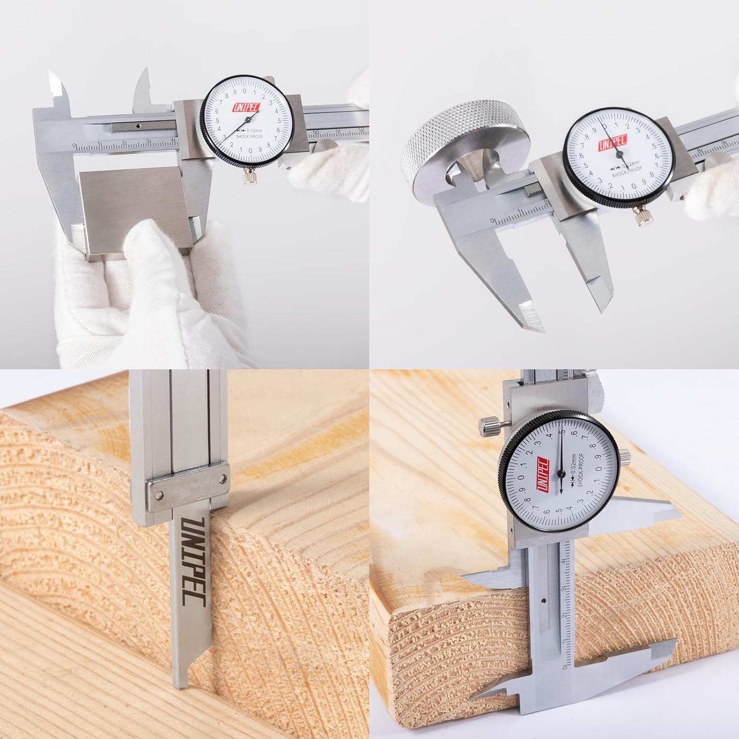 150mm Dial Caliper, Professional Stainless Steel Metric Measuring Tool, 0-150mm Range with 0.02mm Graduation, Shock-Proof Precision Vernier Caliper with Hard Carrying Case for Machinists & DIY