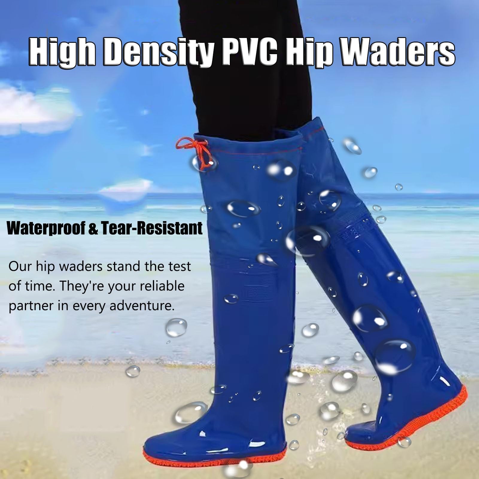 Hip Waders Wodery Wędkarskie Na Muchę Wodery PVC Wodoodporne Wodery, Buty Do Brodzenia Na Zewnątrz, Staw, Farma, Myśliwskie, Dla Mężczyzn I Kobiet