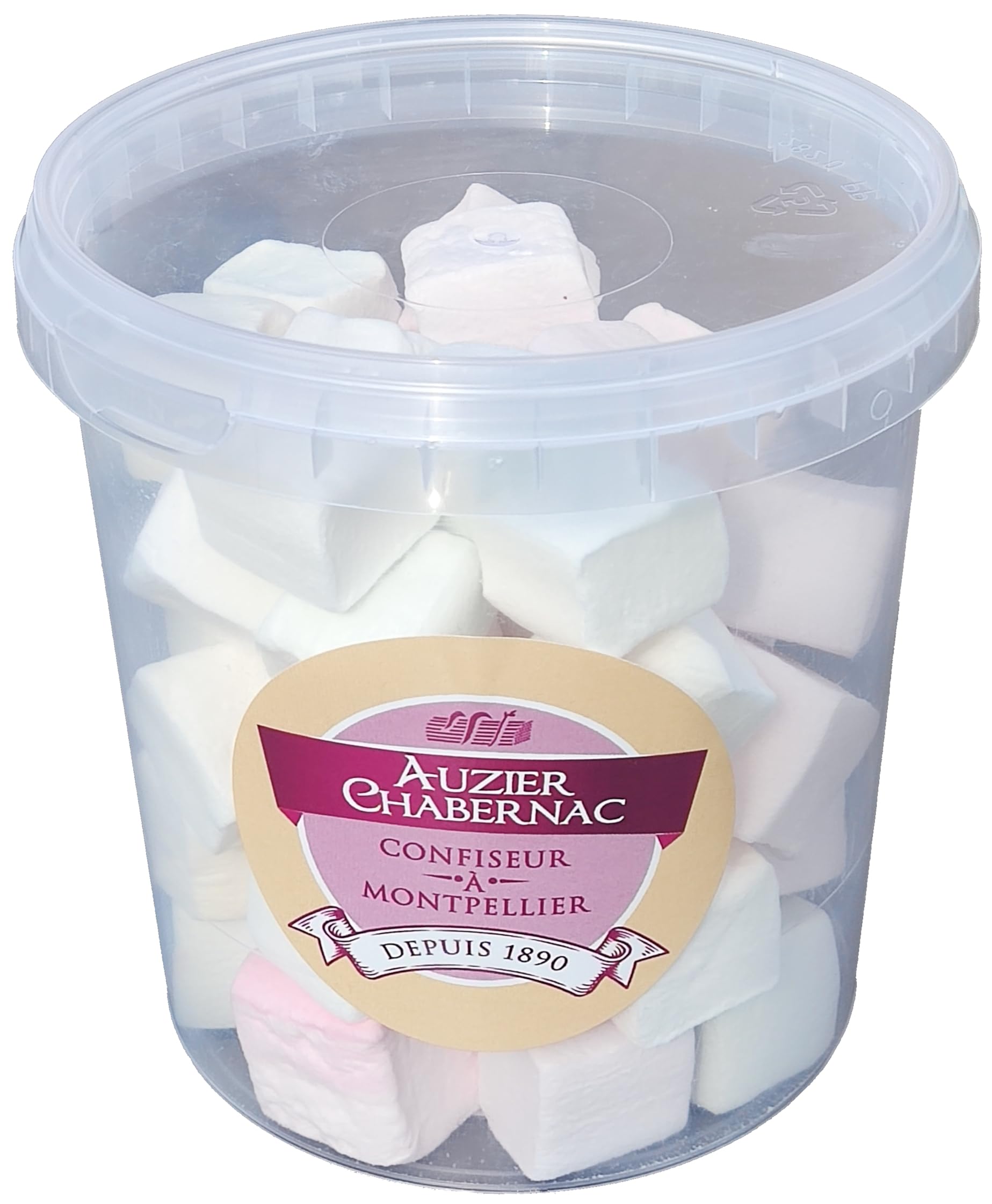 AUZIER CHABERNAC - Confiserie de Tradition - Guimauve conditionnée en pot : (Lot 1 Pot 150g Saveur d’antan : Anis, violette, citron, mandarine, fleur d'oranger.)