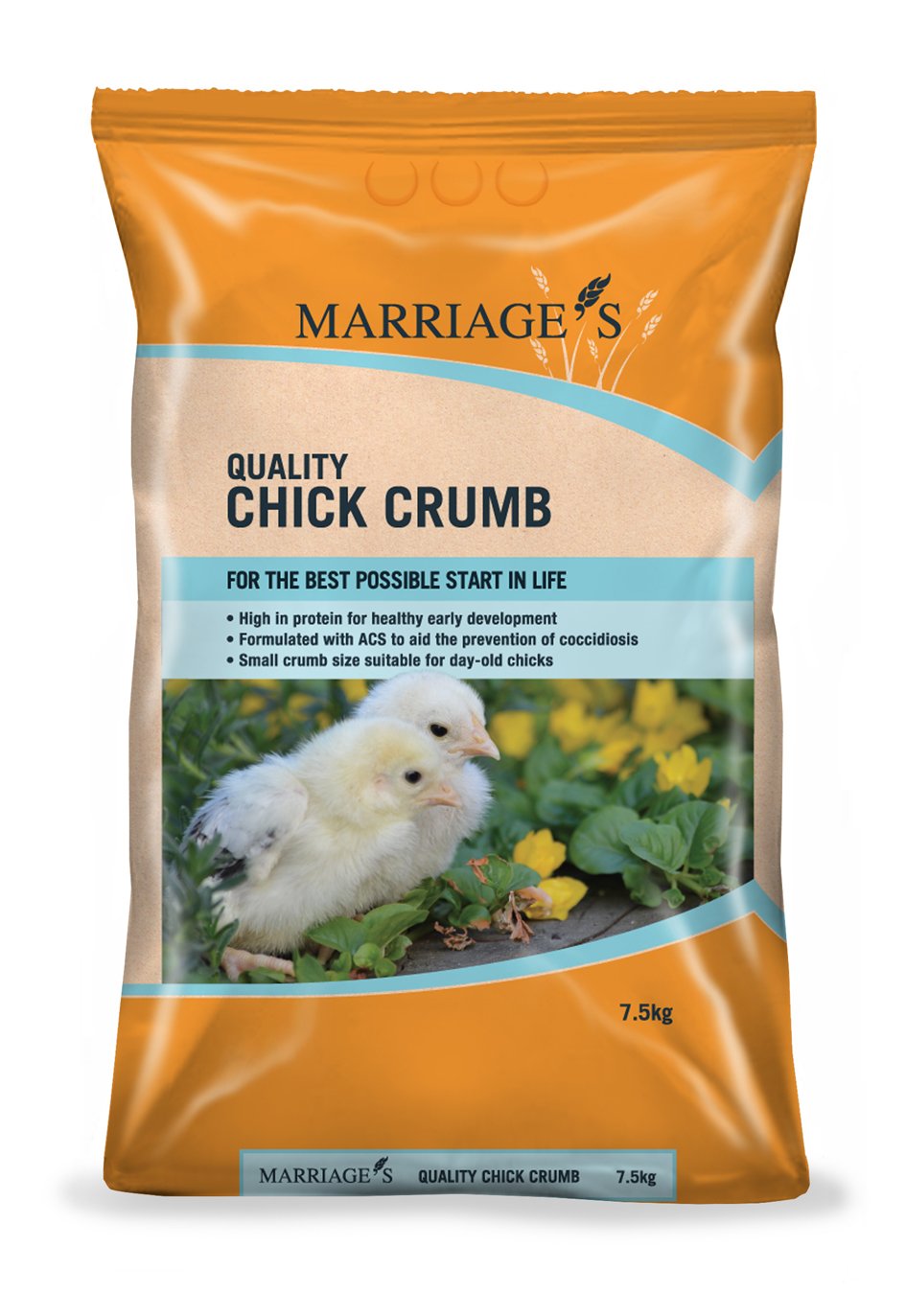 Marriage's Quality Chick Crumbs 7.5kg including Coccidiostat,