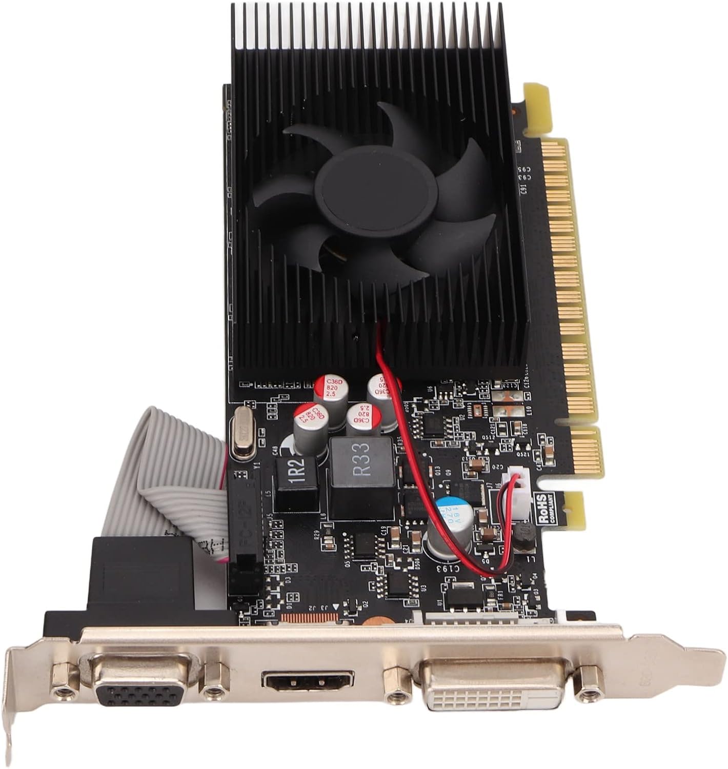 Grafica, Scheda Grafica GT730, 128 Bit 4 GB DRR3 PCI Express 2.0 X8, Scheda Grafica a Basso Profilo, Scheda Video per PC, Scheda Grafica Sottile per PC DVI VGA