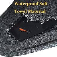 DECKALY Waterproof Car Seat Towel Cover - Post Workout Sweat Protector for Gym, Running, Swimming, Hiking - Universal Non-Slip Fit for Cars SUVs Trucks (Black)