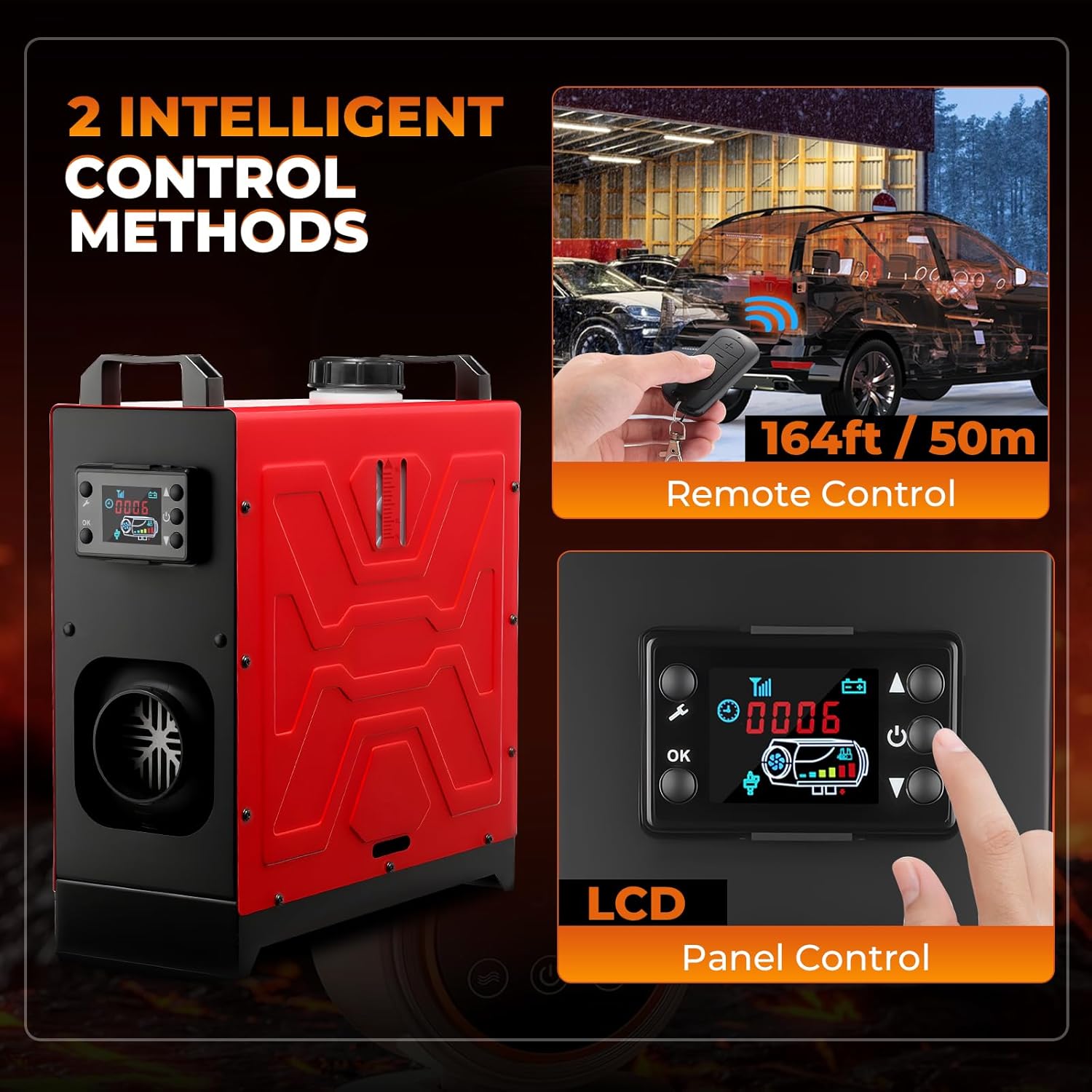 GEARLASSO DH001 Diesel Heater remote control and LCD panel control