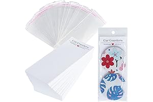 100PCS Blank Car Coaster Packaging Cards for Sublimation Printing