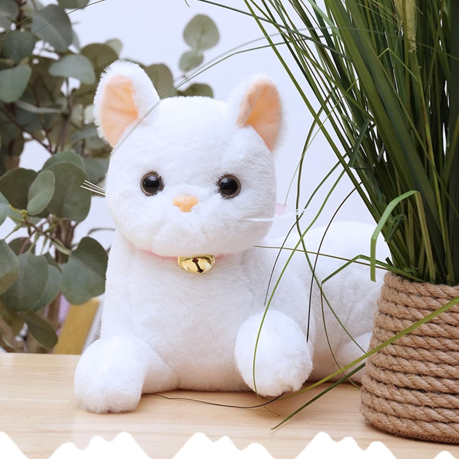 マーケティング リアル 猫ちゃん ぬいぐるみ ネコクッション ねこ ネコグッズ 抱き枕 かわいい アメリカショートヘア 白猫 29cm 黒猫 フワフワ 超リアル 部屋飾り 猫おもちゃ 玩具 ホワイト 誕生日 プレゼント 女の子 ギフト 手触りなめらか Wisp Mx