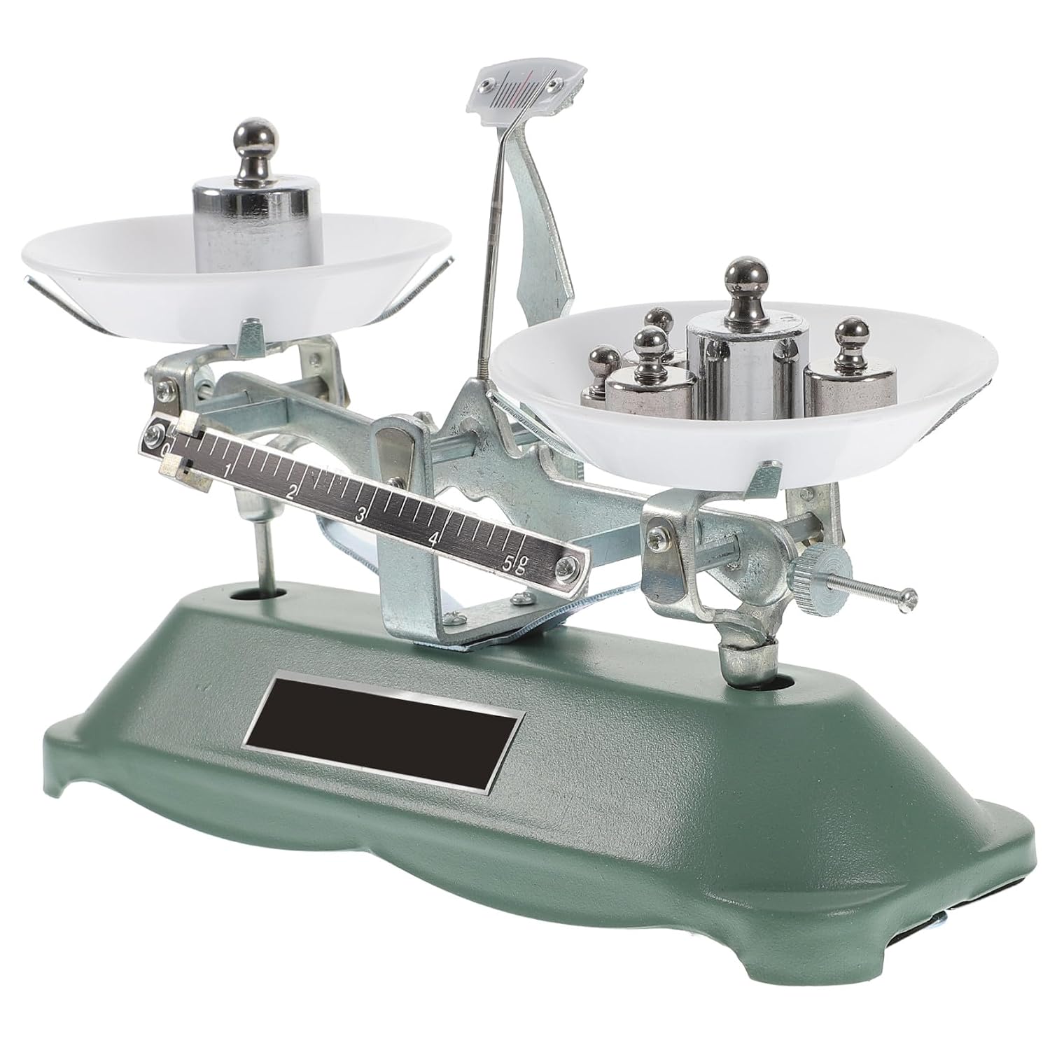 Laboratory Three-Rod Balance Scale with Precision Weights and Tweezers Scientific Balance Tool for Classroom Teaching and Accurate Weight Measurement