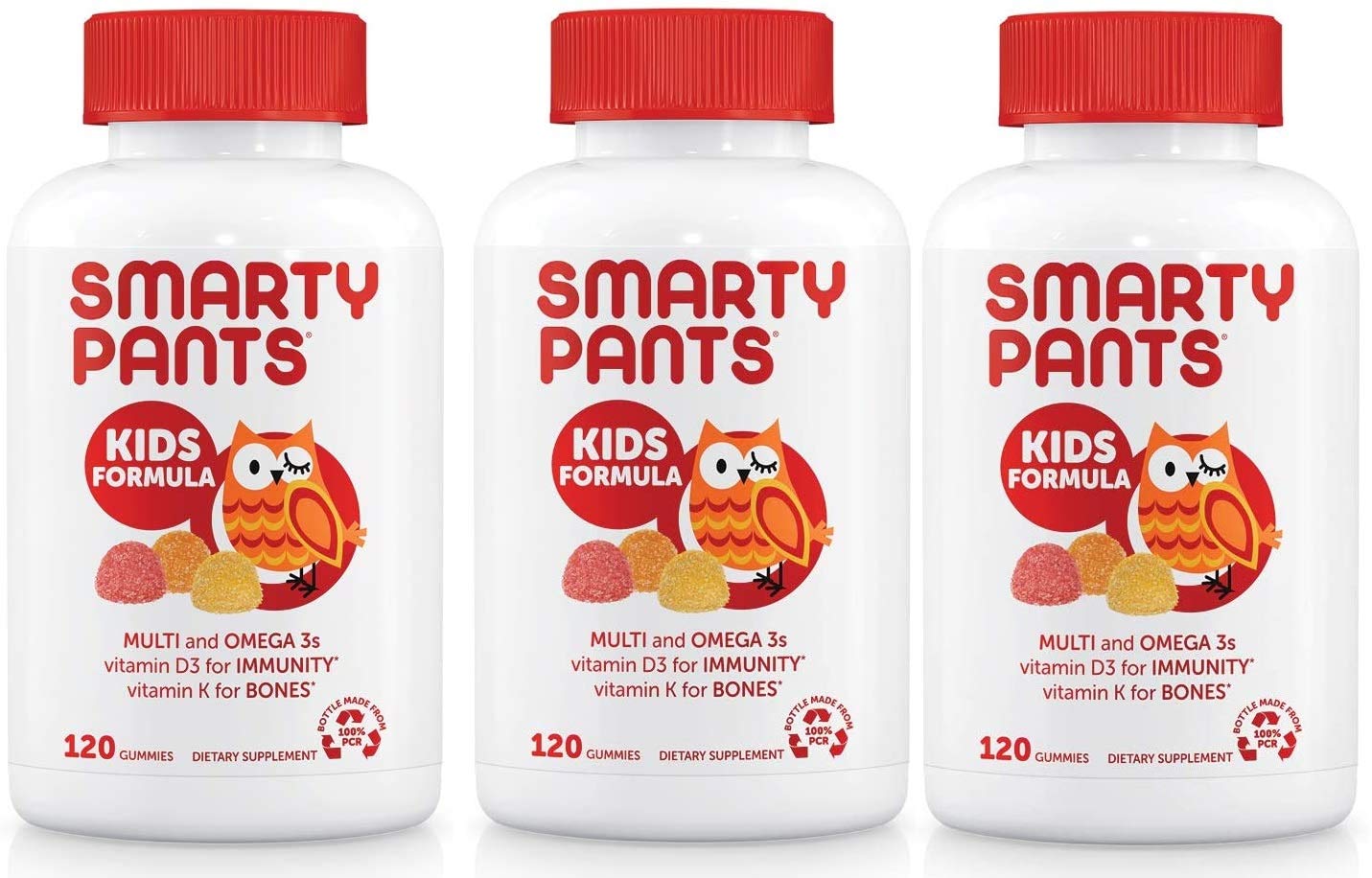 SmartyPants Kids Formula Daily Gummy Multivitamin: Vitamin C, D3, and Zinc for Immunity, Gluten Free